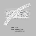 PU Gbe te Moldings pẹlu Rosette Design